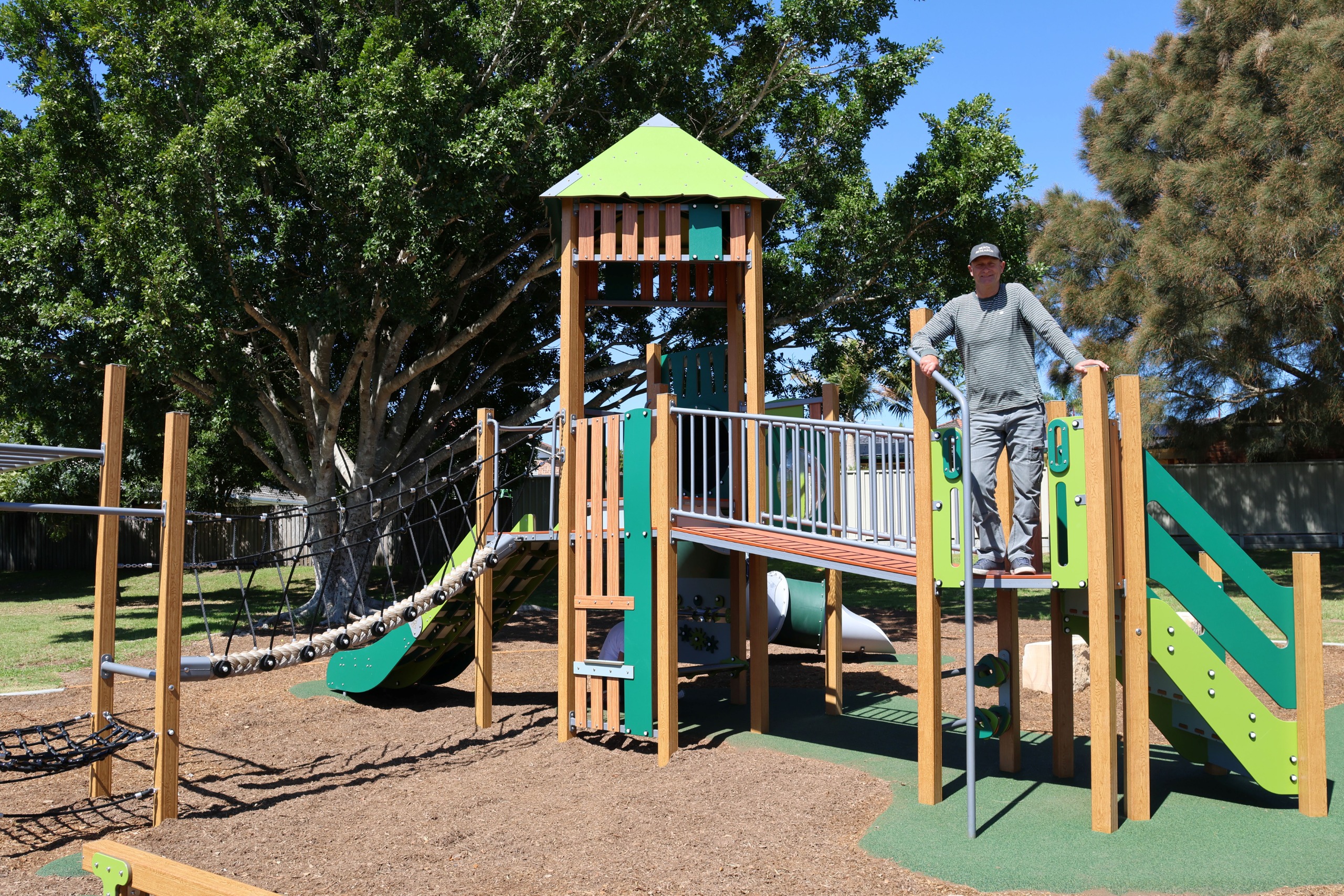 Mayor Chris Homer at Campbell Park, Flinders