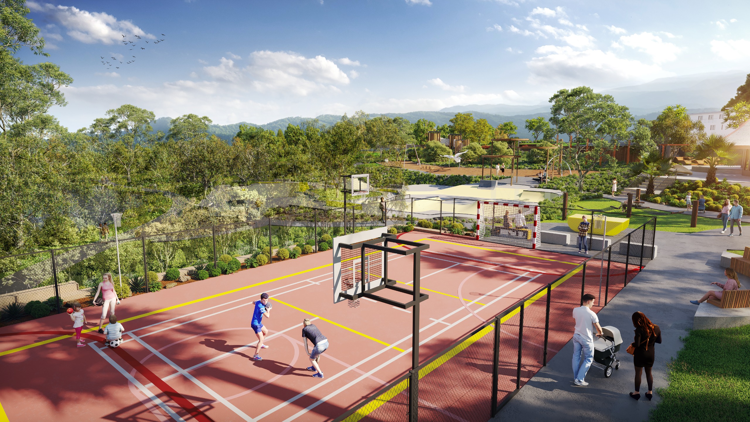 ​Artist Impression of the Youth Area at Harrison Park